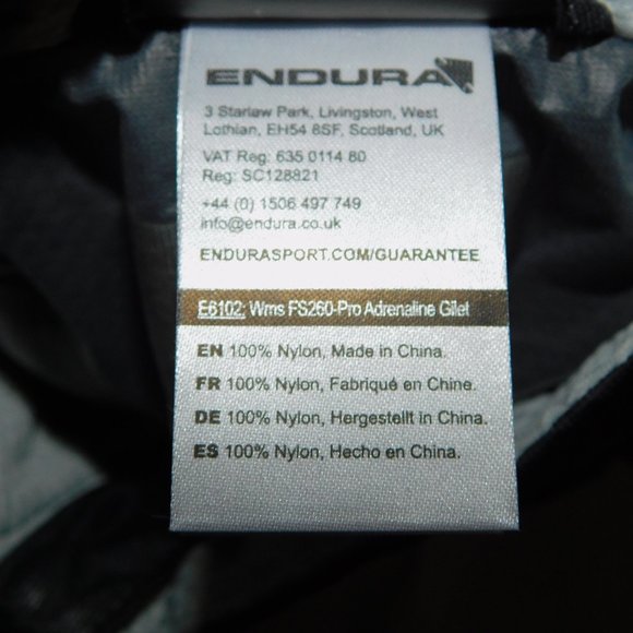 Endura Cycling FS260-Pro Womens L Gray Adrenaline Race Gilet Vest Waterproof - Picture 2 of 12
